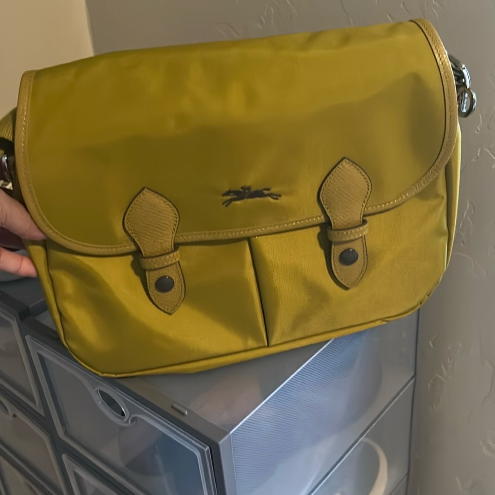 Longchamp Mustard Crossbody Bag